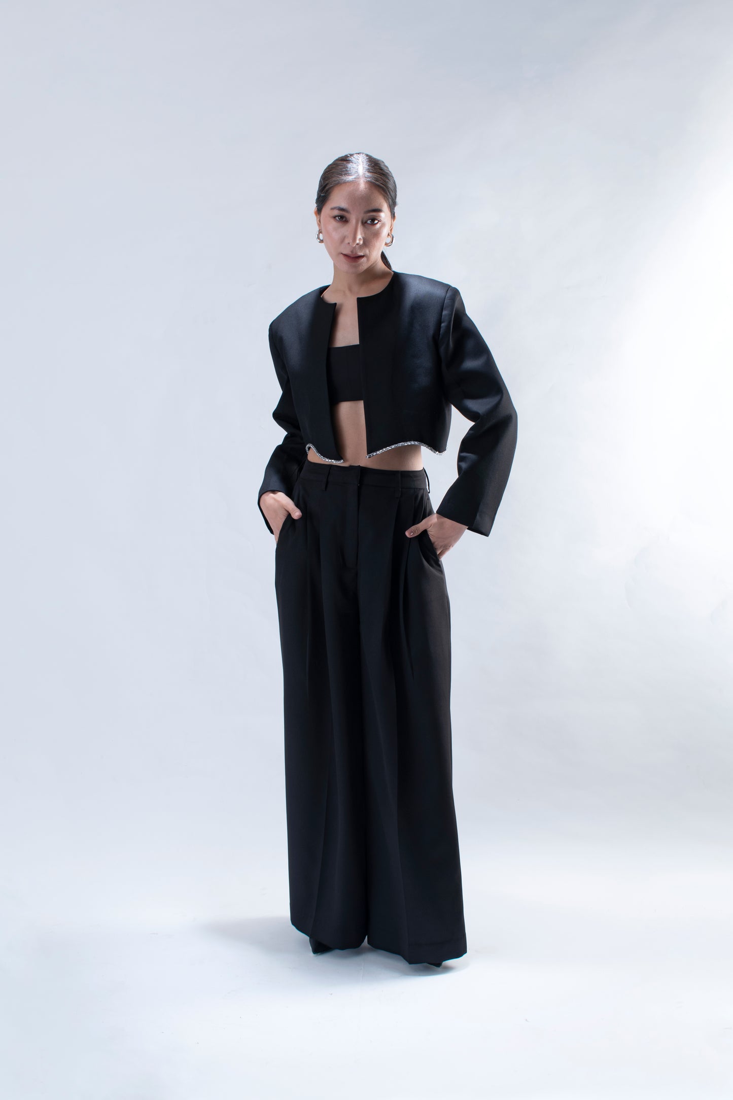 Cropped Box Fit Jacket
