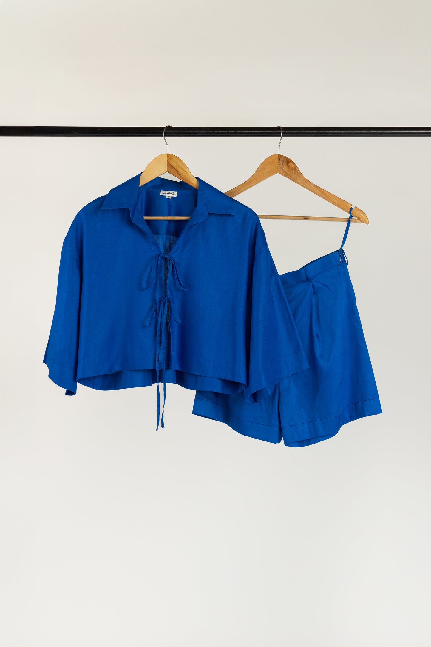 Cropped Tie-Up Shirt