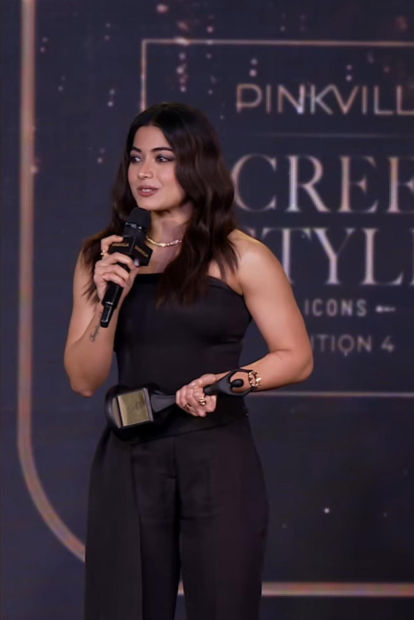 Rashmika Mandanna in Enigma Corset and Bootcut Pants
