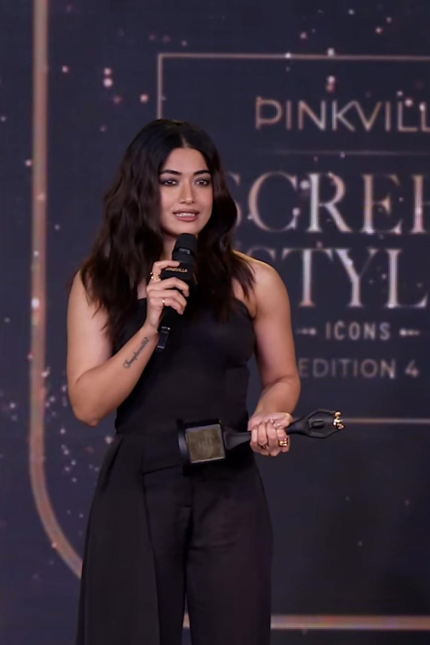 Rashmika Mandanna in Enigma Corset and Bootcut Pants