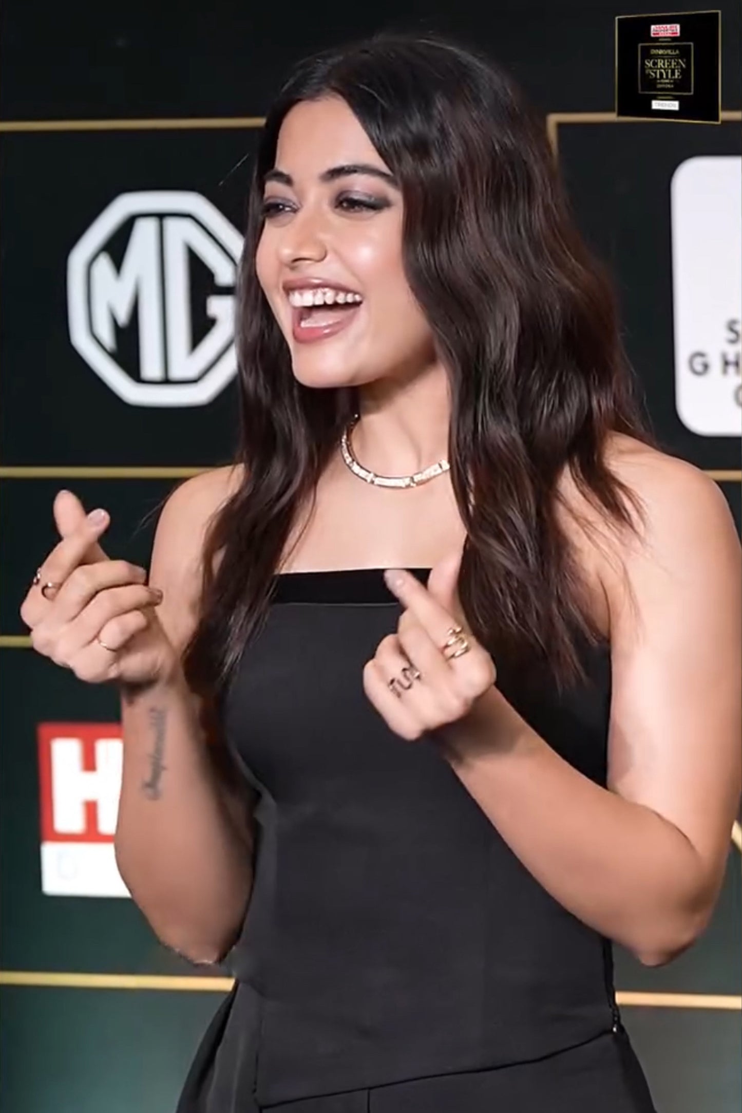 Rashmika Mandanna in Enigma Corset and Bootcut Pants