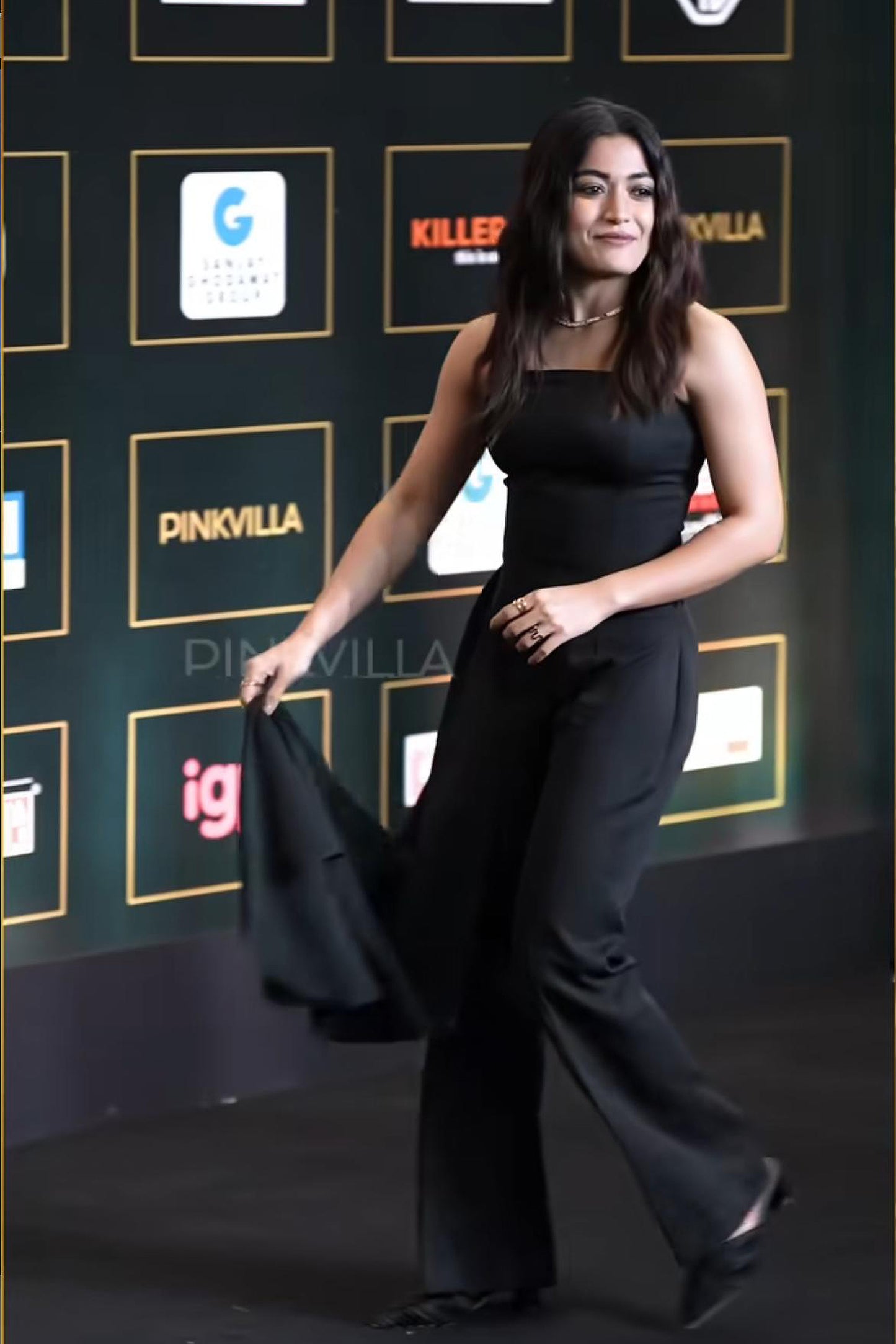 Rashmika Mandanna in Enigma Corset and Bootcut Pants