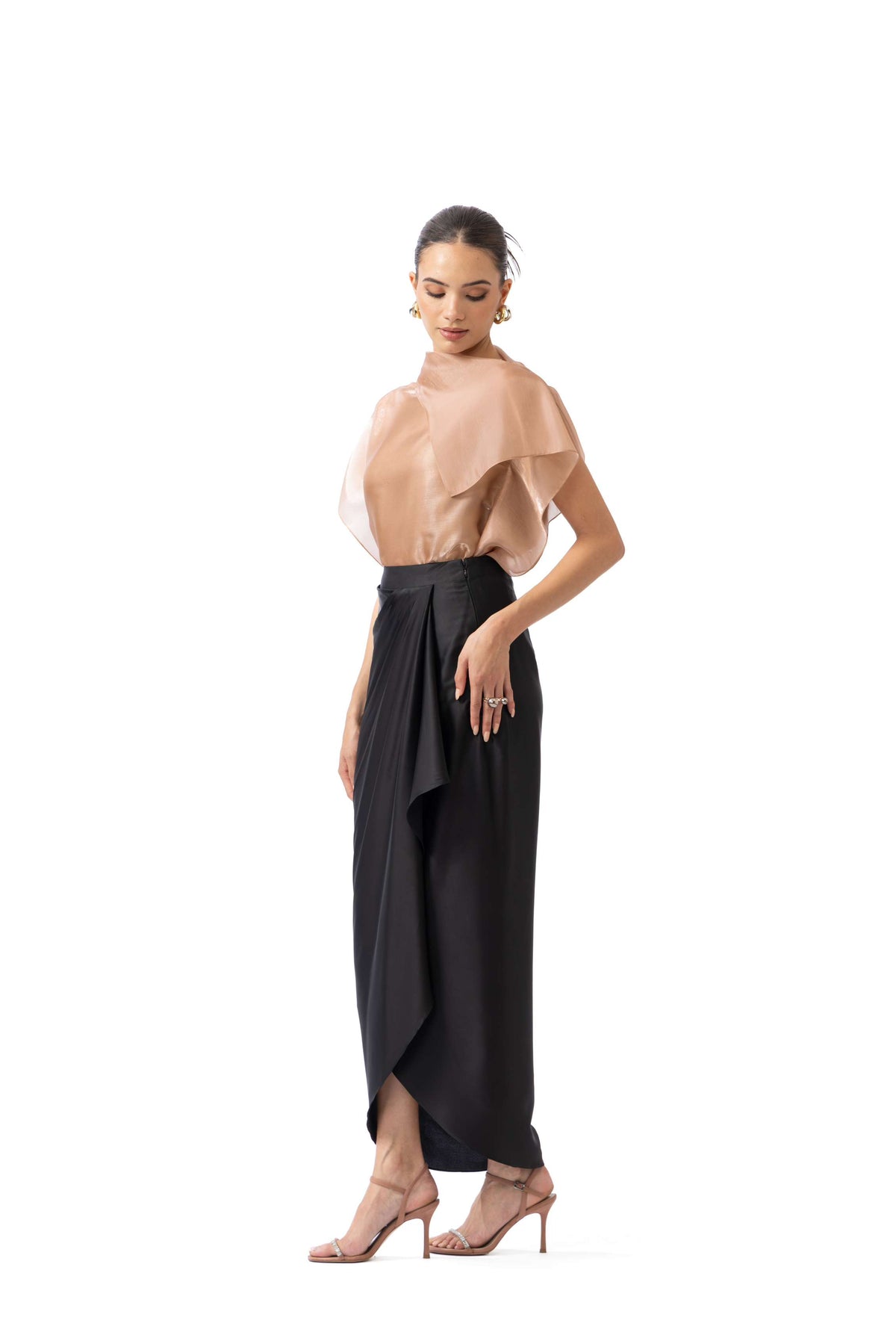 Champagne Drape Top