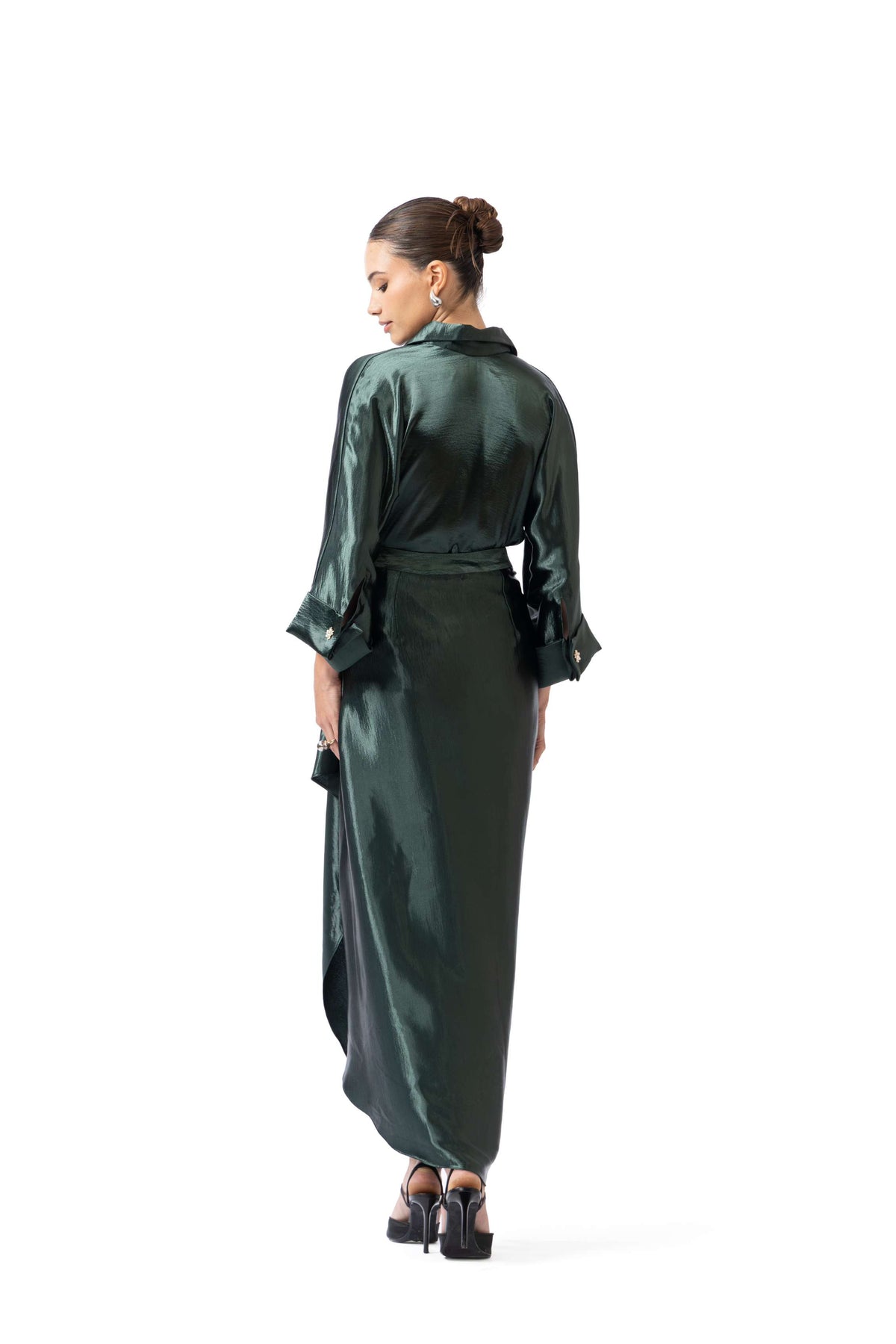 Jade Picked-Up Skirt
