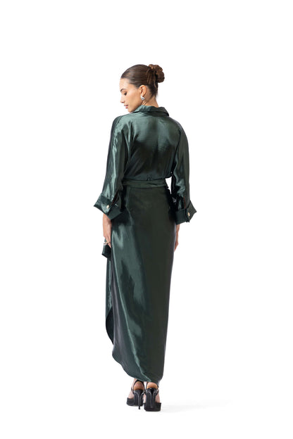 Jade Picked-Up Skirt