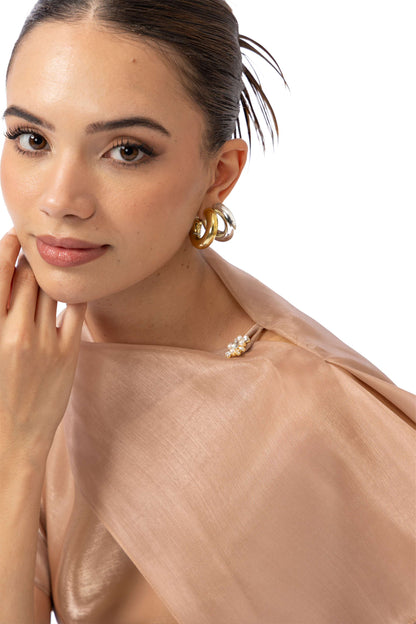 Champagne Drape Top