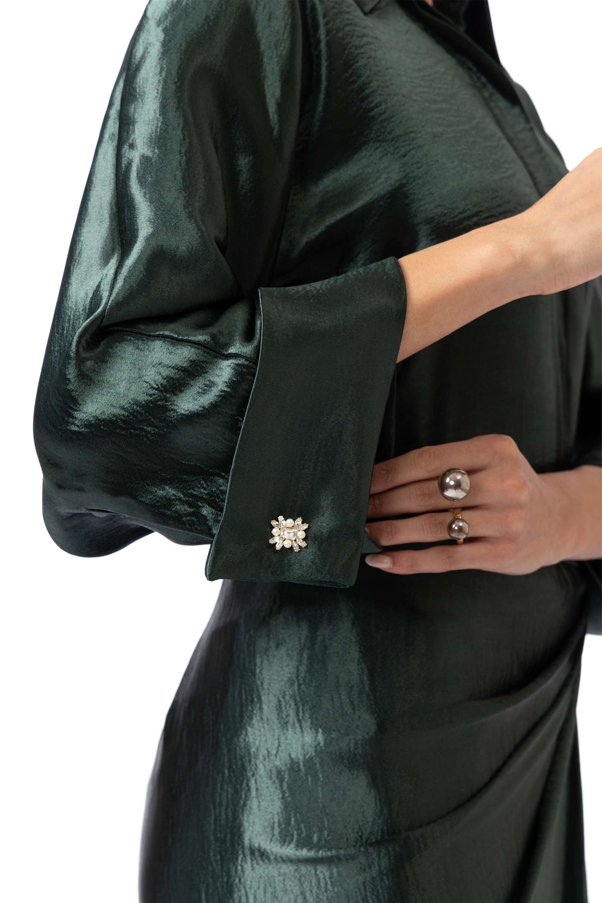 Jade Picked-Up Skirt
