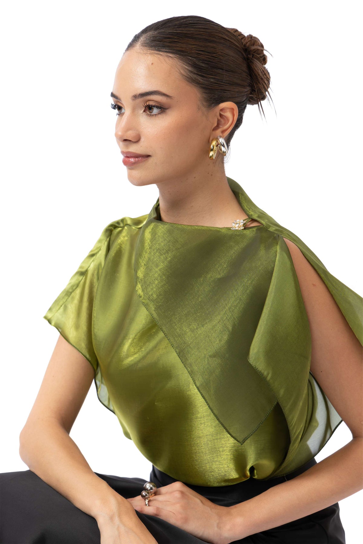 Peridot Drape Top