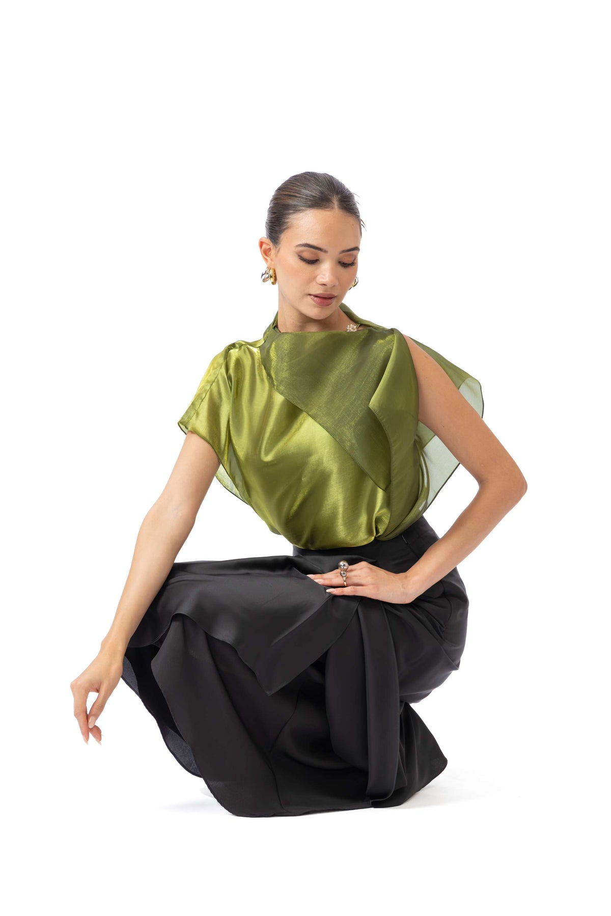 Peridot Drape Top