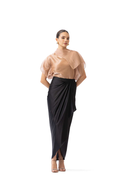 Champagne Drape Top