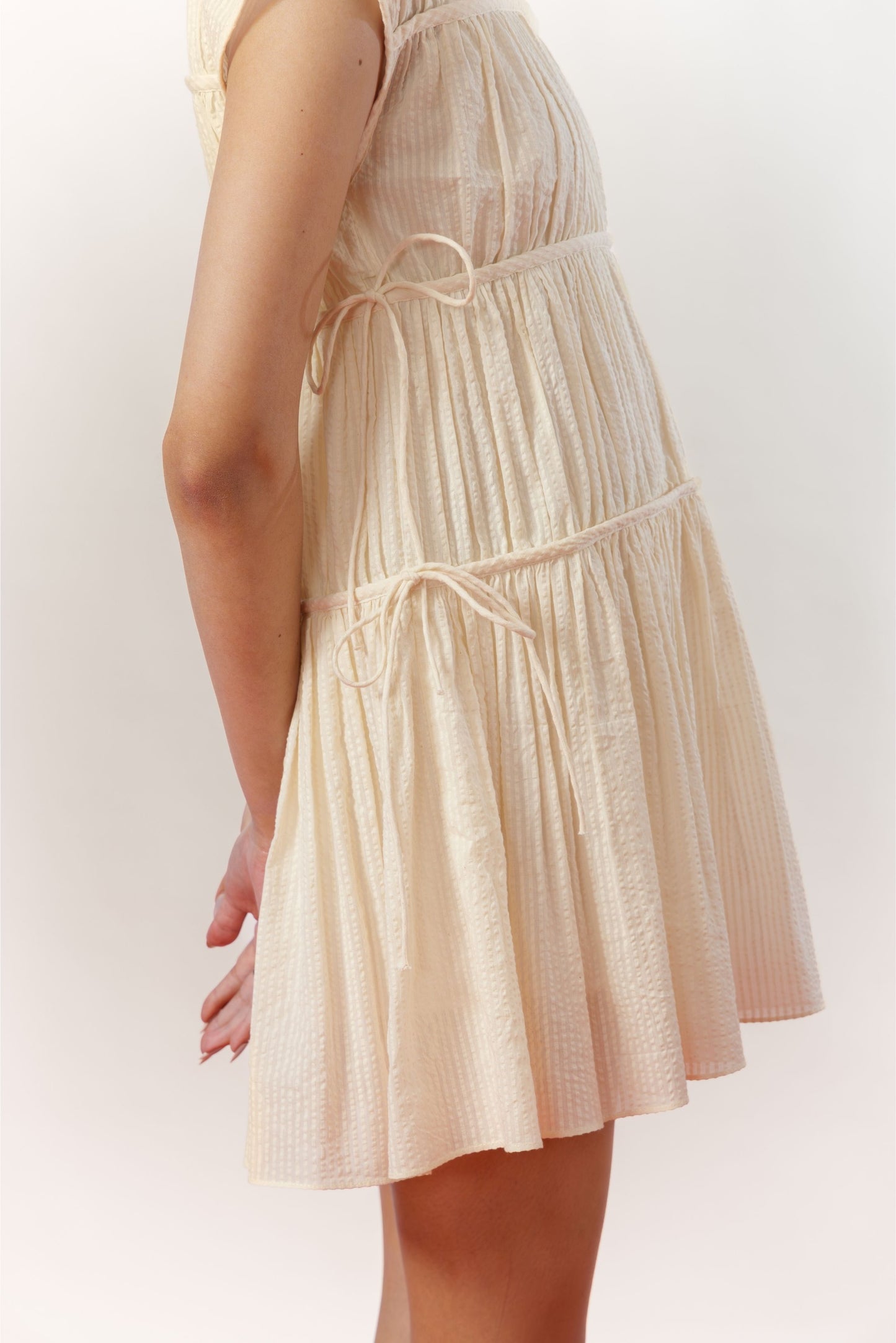 Sand Ruched Dress