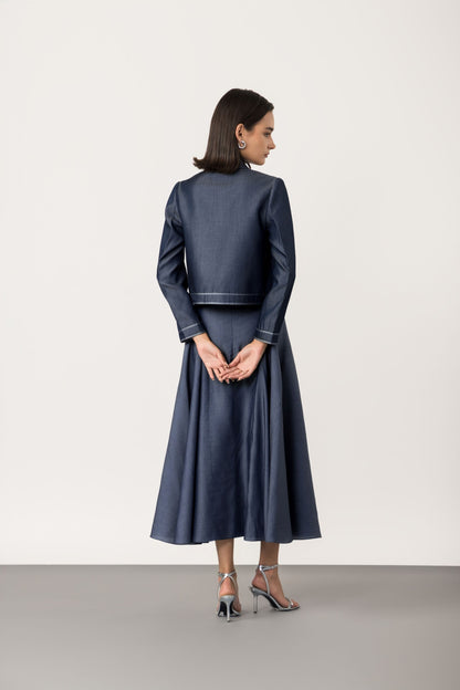 Denim Willow Jacket & Meadow Skirt Set