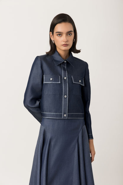 Denim Willow Jacket & Meadow Skirt Set