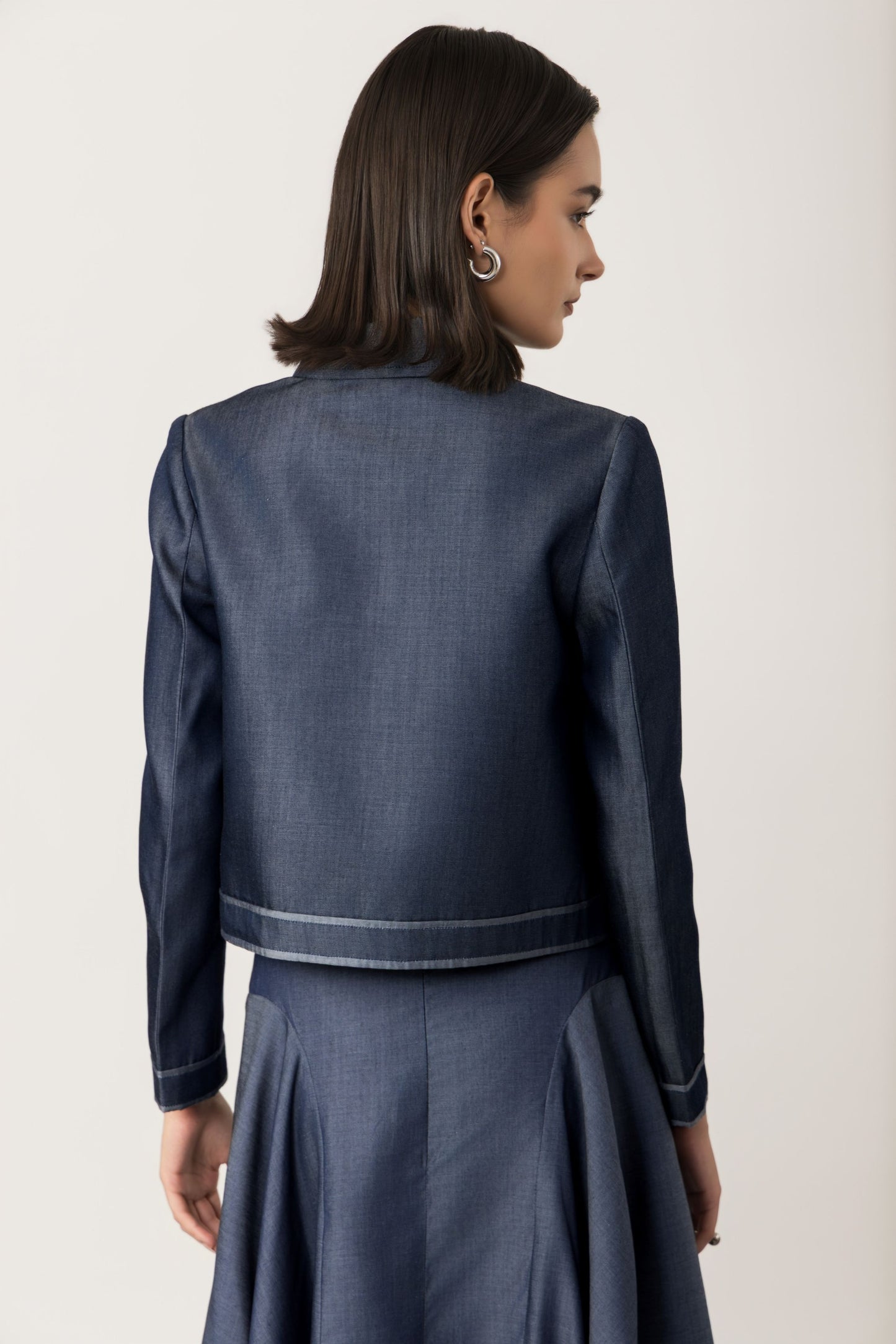 Denim Willow Jacket & Meadow Skirt Set