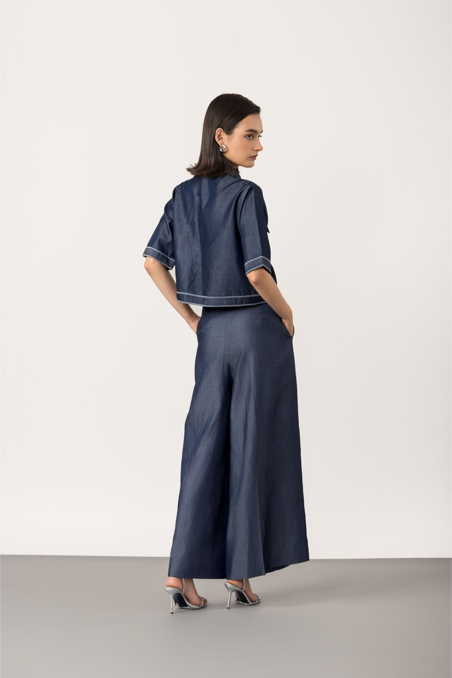Denim Willow Short Sleeve Jacket