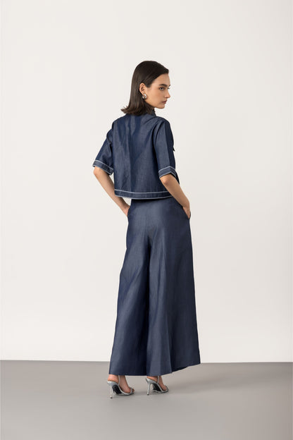 Denim Willow Short Sleeve Jacket