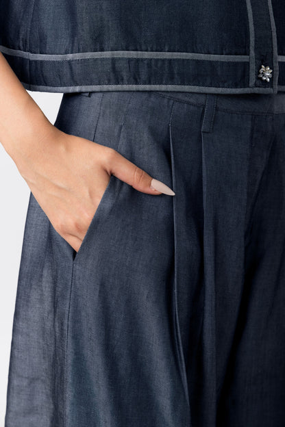 Denim Flare Pants