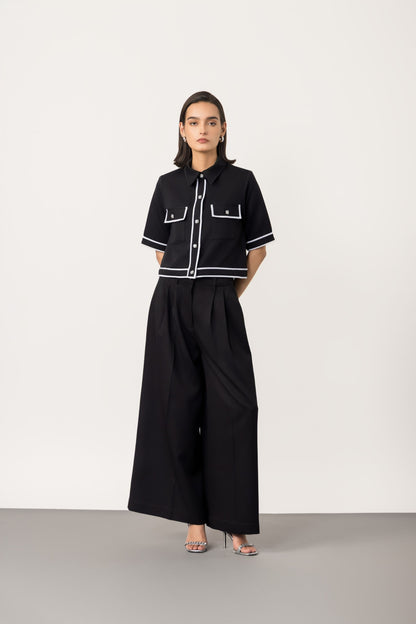 Midnight Short Sleeve Jacket & Pants Set