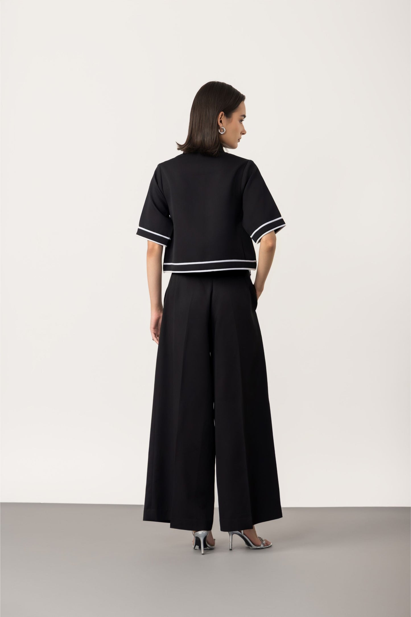 Midnight Short Sleeve Jacket & Pants Set