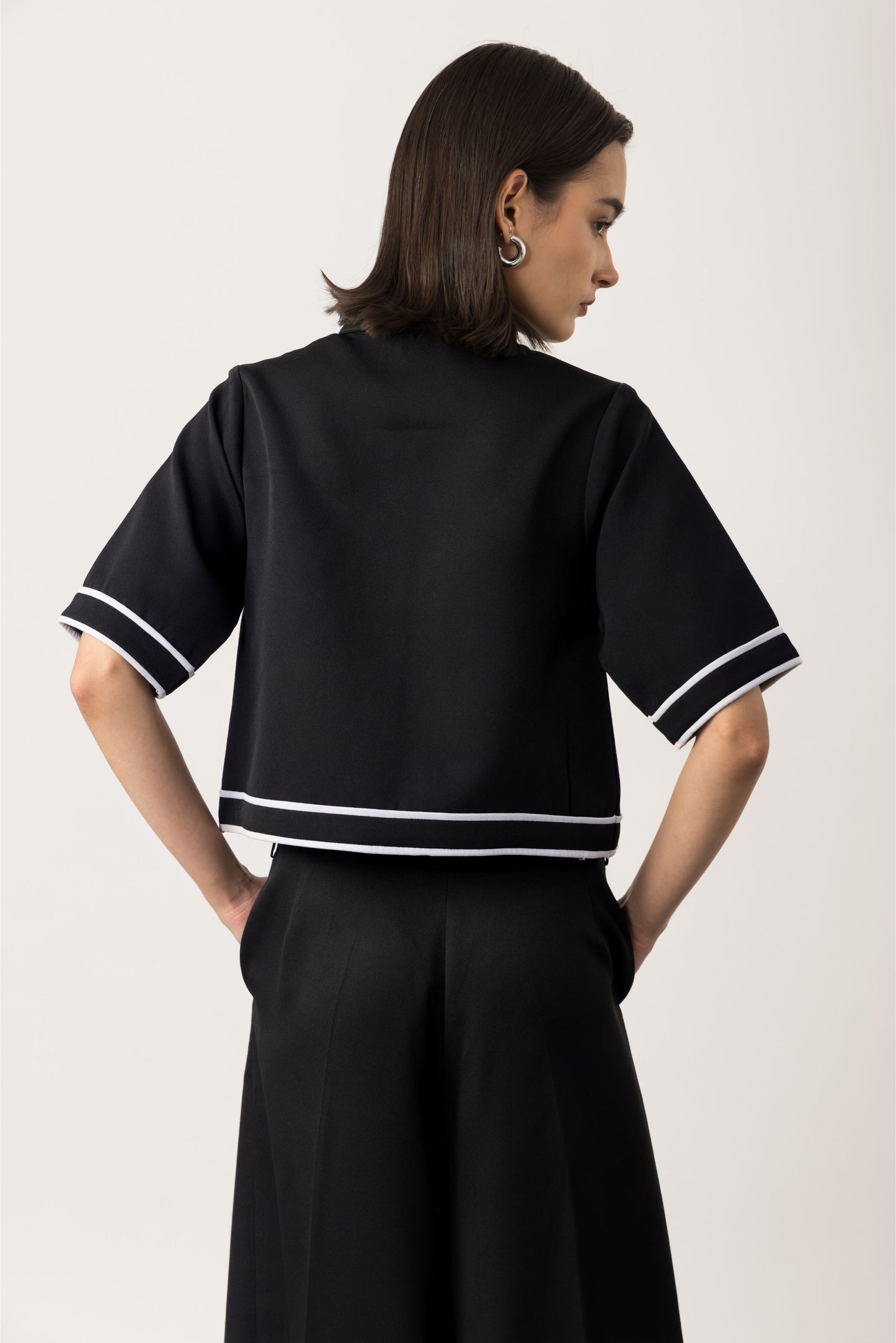 Midnight Short Sleeve Jacket & Pants Set