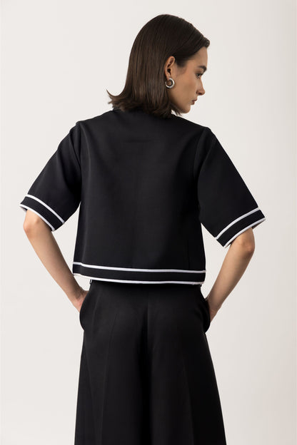 Midnight Short Sleeve Jacket & Pants Set