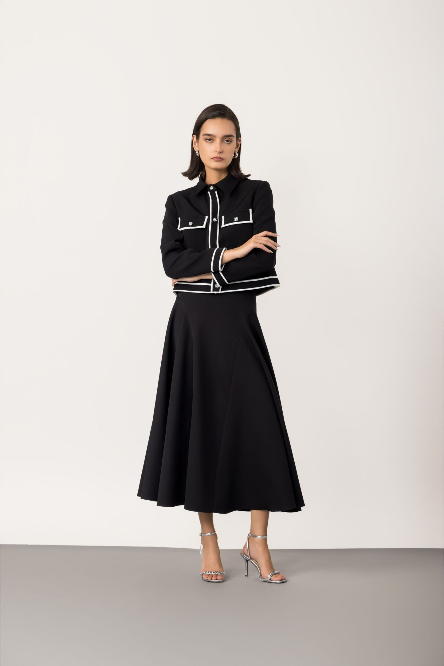 Midnight Jacket & Meadow Skirt Set