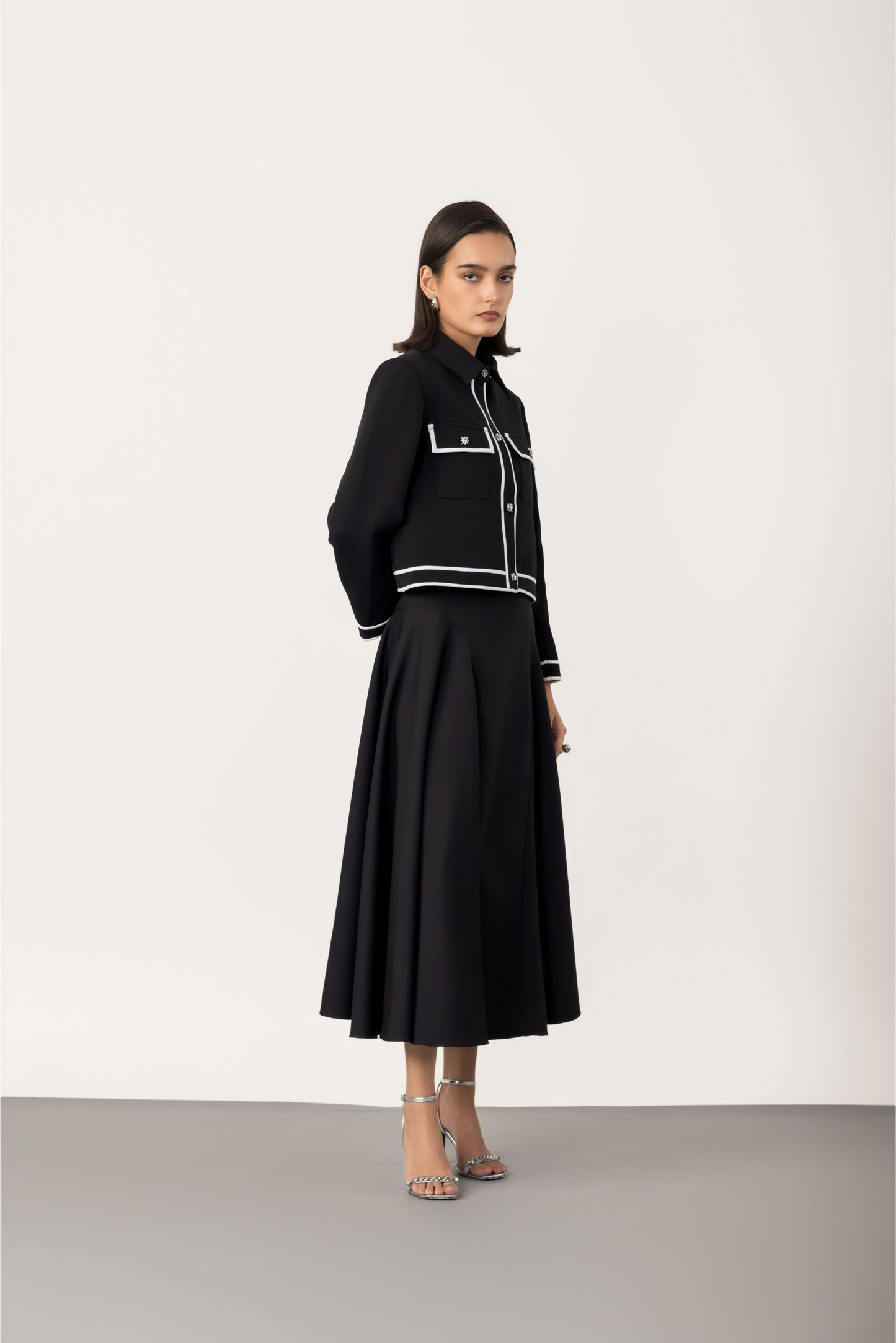 Midnight Jacket & Meadow Skirt Set