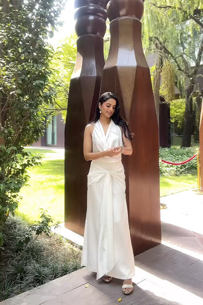 Anvii Gupta in Siren Cowl Top and Skirt