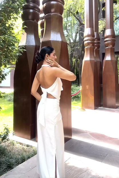 Anvii Gupta in Siren Cowl Top and Skirt