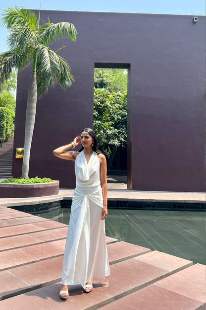 Anvii Gupta in Siren Cowl Top and Skirt