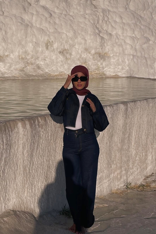 Mariyam Hussain in Nu Denim Jacket and Jeans Set