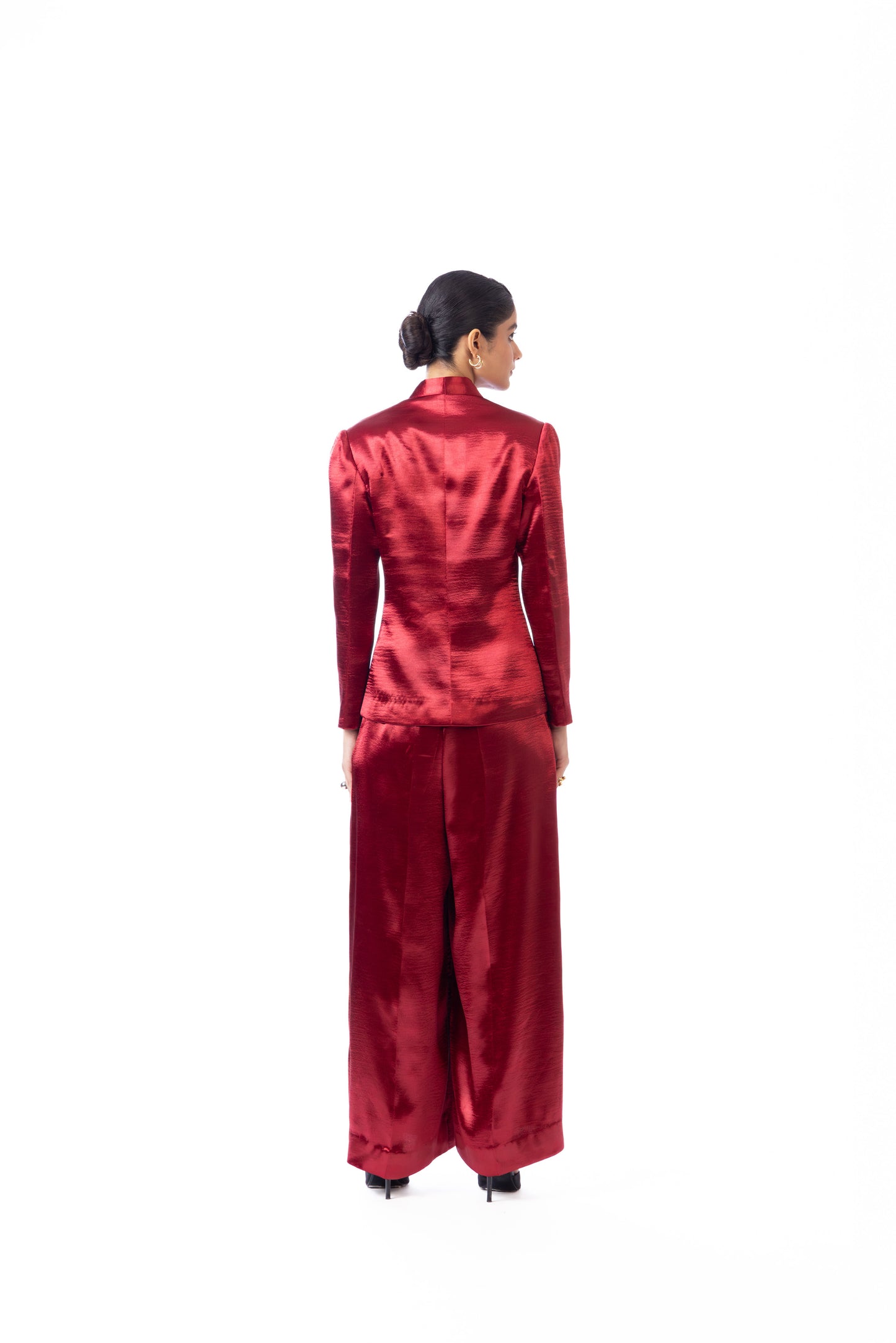 Crimson Flare Pants