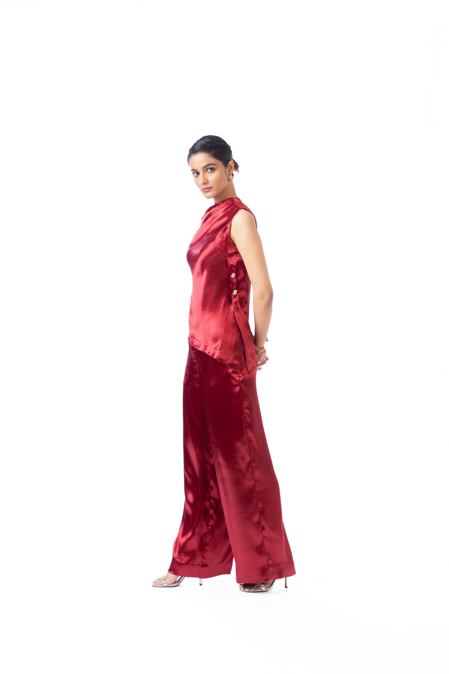 Crimson Straight Pants