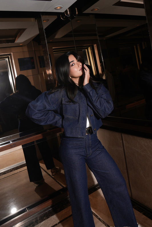 Rashmika Mandanna in Nu denim Jacket and Jeans set