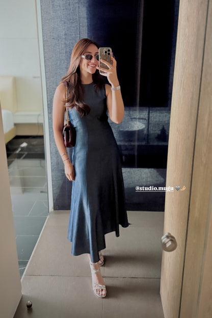 Sahiba Bali in Sage Midi Dress